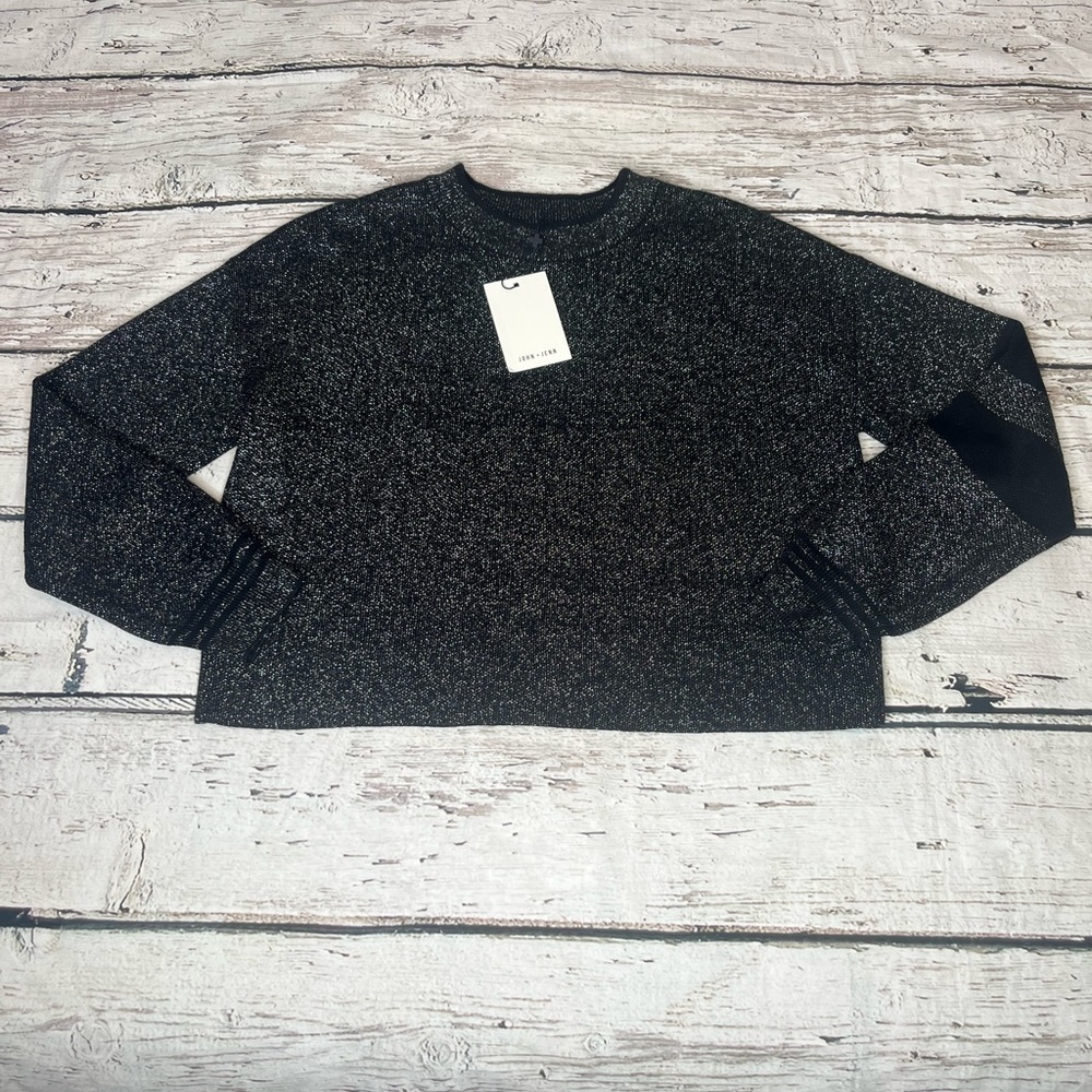 Nwt John + Jenn Metallic Crewneck Sweater Size S